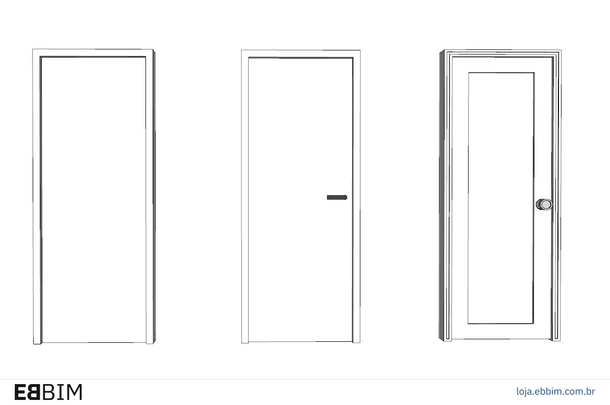 Comparação entre objetos de porta.